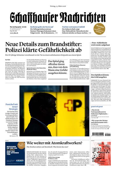 Schaffhauser Nachrichten 2026-03-13