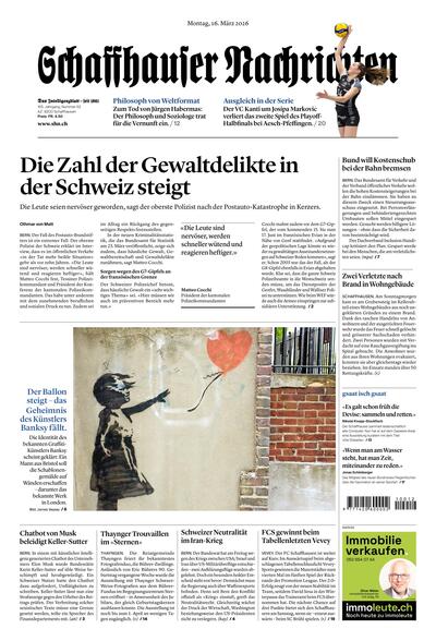 Schaffhauser Nachrichten 2026-03-16