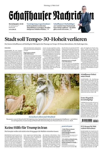 Schaffhauser Nachrichten 2026-03-17