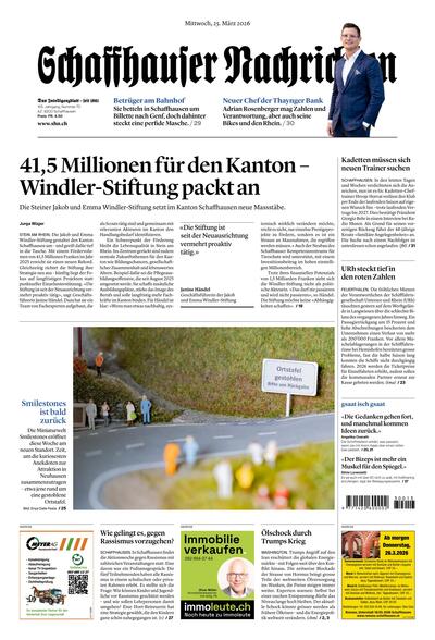 Schaffhauser Nachrichten 2026-03-25