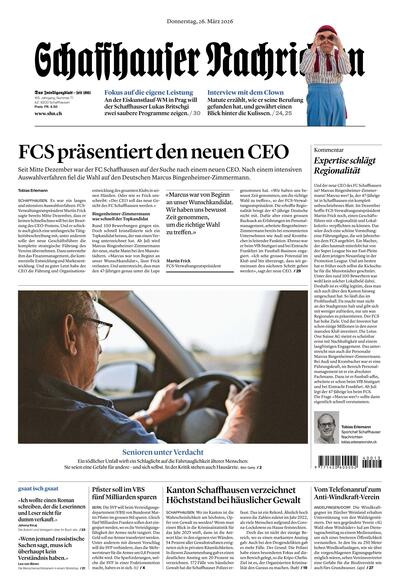 Schaffhauser Nachrichten 2026-03-26