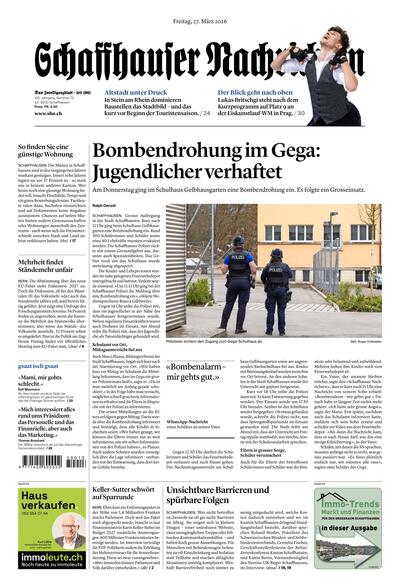 Schaffhauser Nachrichten 2026-03-27