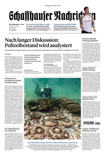 Schaffhauser Nachrichten 2026-03-31